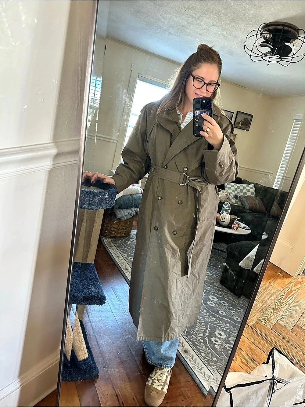 London Fog Tempo Europa Trench Coat Brown Size 10
